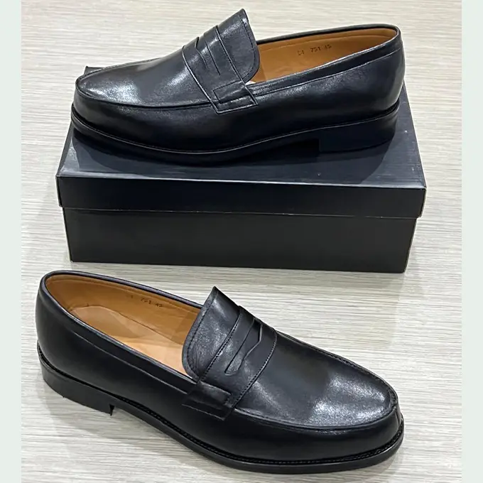 Chaussure de ville 100% Cuir - Bleu